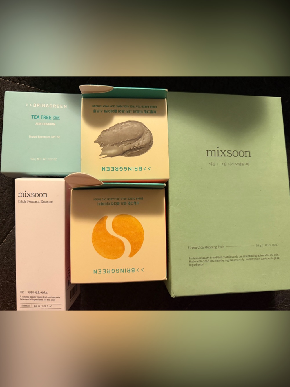 Mixsoon/Bringgreen Korean Skin Care Lot of 6 Brand New Products